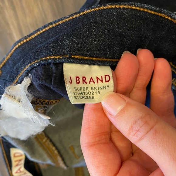 JBRAND JEANS Super Skinny Starless Size 26 - Picture 5 of 7